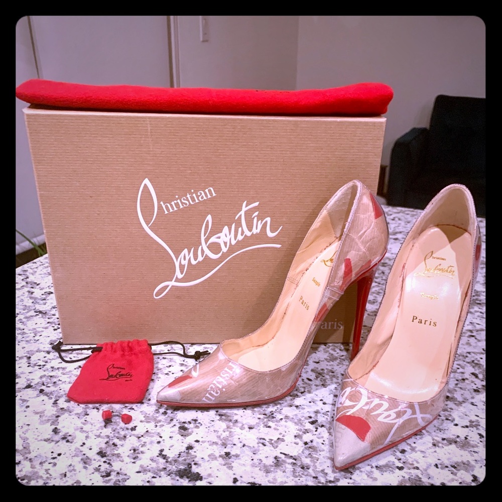 Christian Louboutin 120 PVC Kraft Size 37
